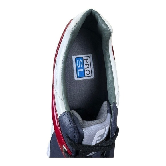 Footjoy FJ Pro SL Men’s Size 11.5 XW Navy/Red Spikeless Golf Shoes RARE. - Picture 7 of 13
